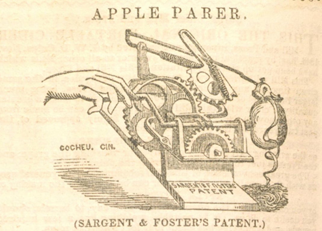 apple peeler Patent